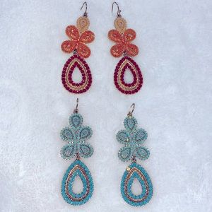 TWO Pairs STELLA & DOT Earrings, EUC